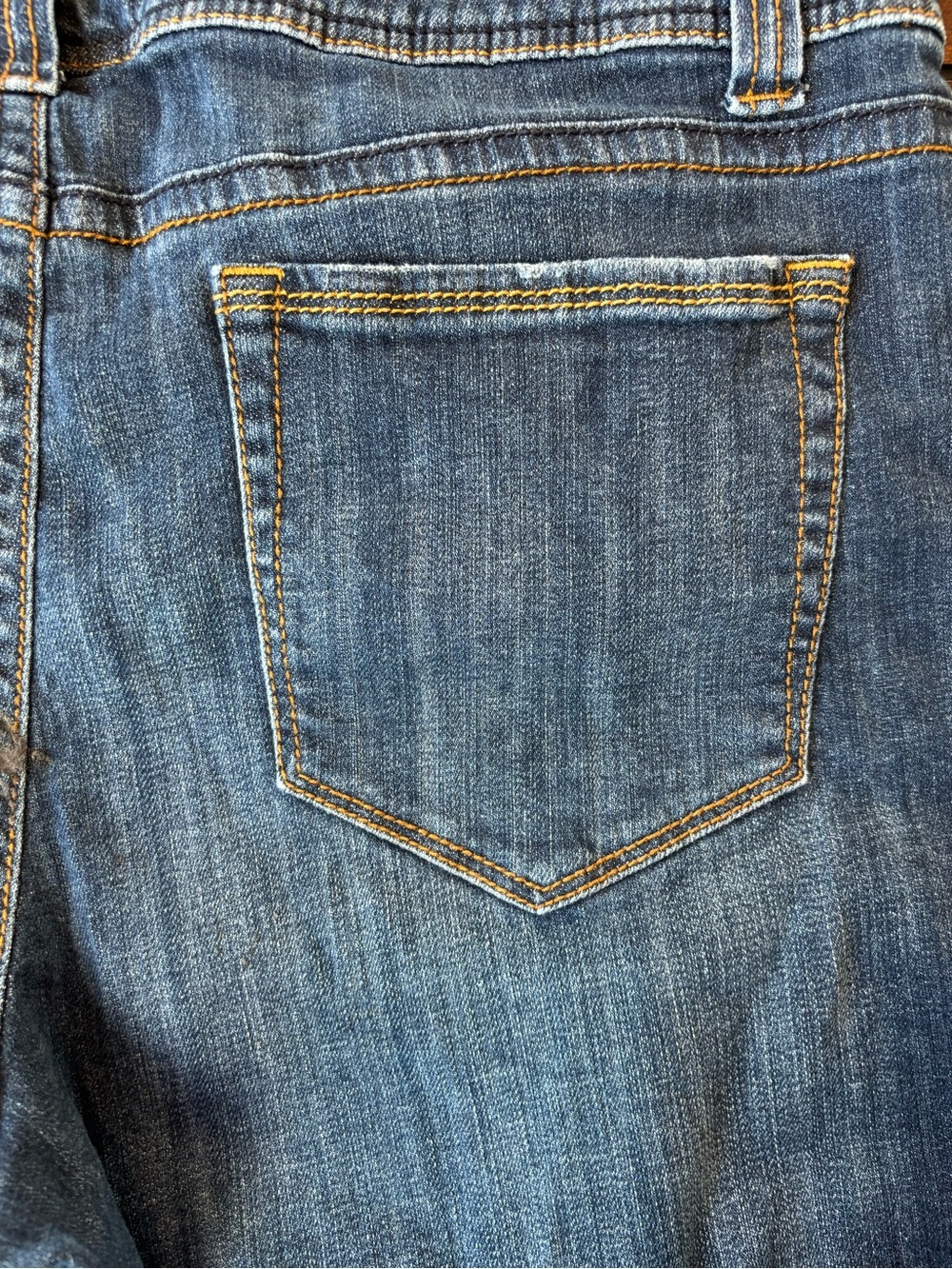 Faded Glory Denim Shorts Size 14 Cuffed Stretch Jean Shorts - Picture 8 of 8